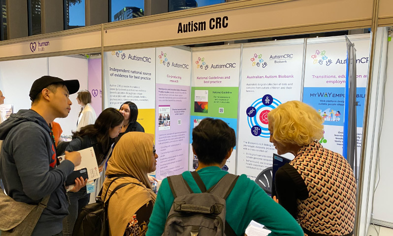 Autism CRC booth at INSAR